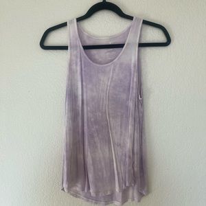 Xs American Eagle purple & white tye dye tank top